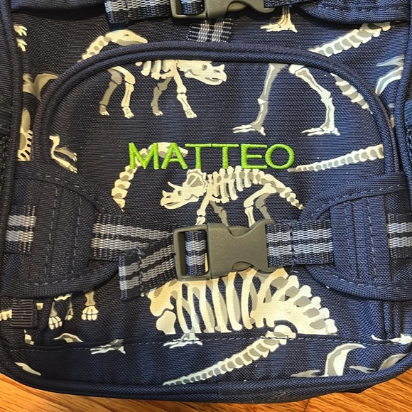 Mini Backpack Kids Pottery Barn Monogram “Matteo” - Picture 3 of 12